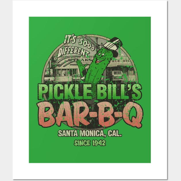 Pickle Bill's Bar-B-Q 1941 Wall Art by JCD666